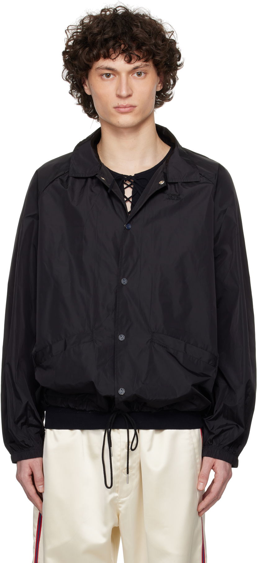 Vjetrovka Bode Bode Nylon Track Jacket Crna | MRS25JA026