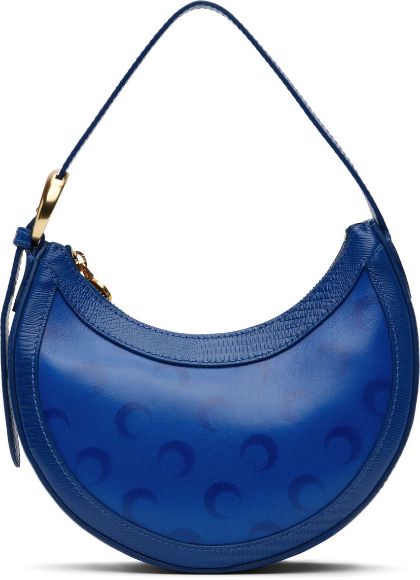 Ručna torbica Marine Serre Marine Serre Moon Airbrushed Leather Eclips Mini Bag Plava | WBA002A CLEA0053