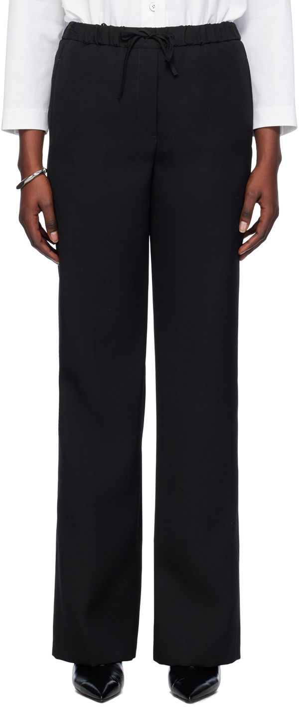 Hlače Jil Sander Drawstring Trousers Crna | J52KA0014_JTN319