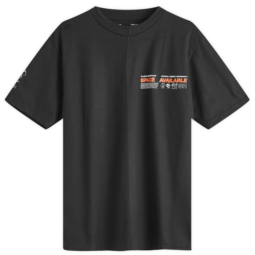 Majica kratkih rukava Space Available Radical Plastics T-Shirt Crna | SA-RPT001-BLK