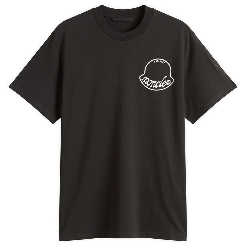Majica kratkih rukava Moncler Short Sleeve Logo T-Shirt, Size Large Crna | 8C000-13-89AJS-998