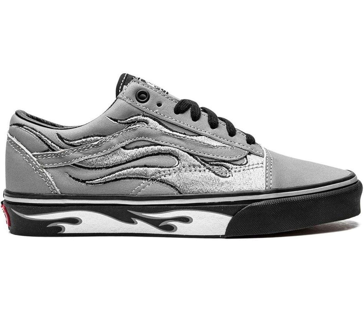 Tenisice i cipele Vans Old Skool A$AP Worldwide Silver Reflective Flames Siva | VN0A7Q2J6UR, 0