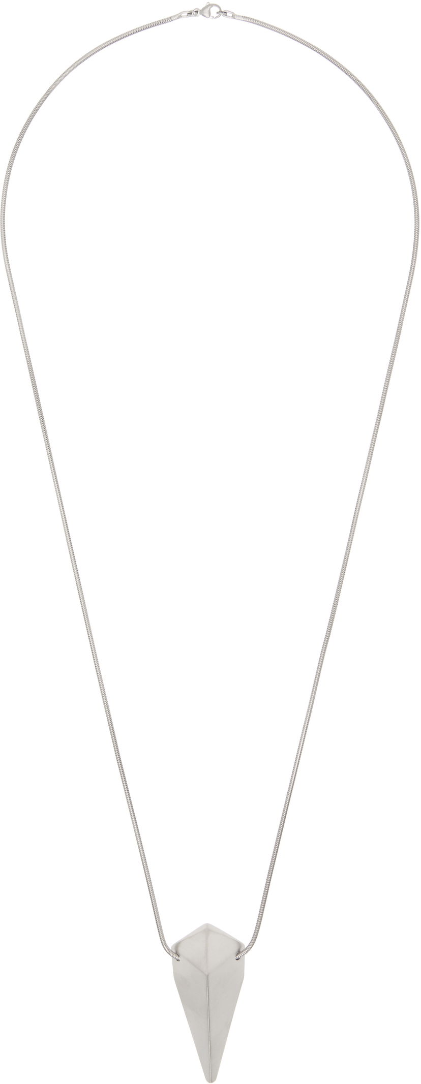 Ogrlica Rick Owens Rick Owens Hollywood Pyramid Charm Necklace Metalik | RJ0000091 MMT