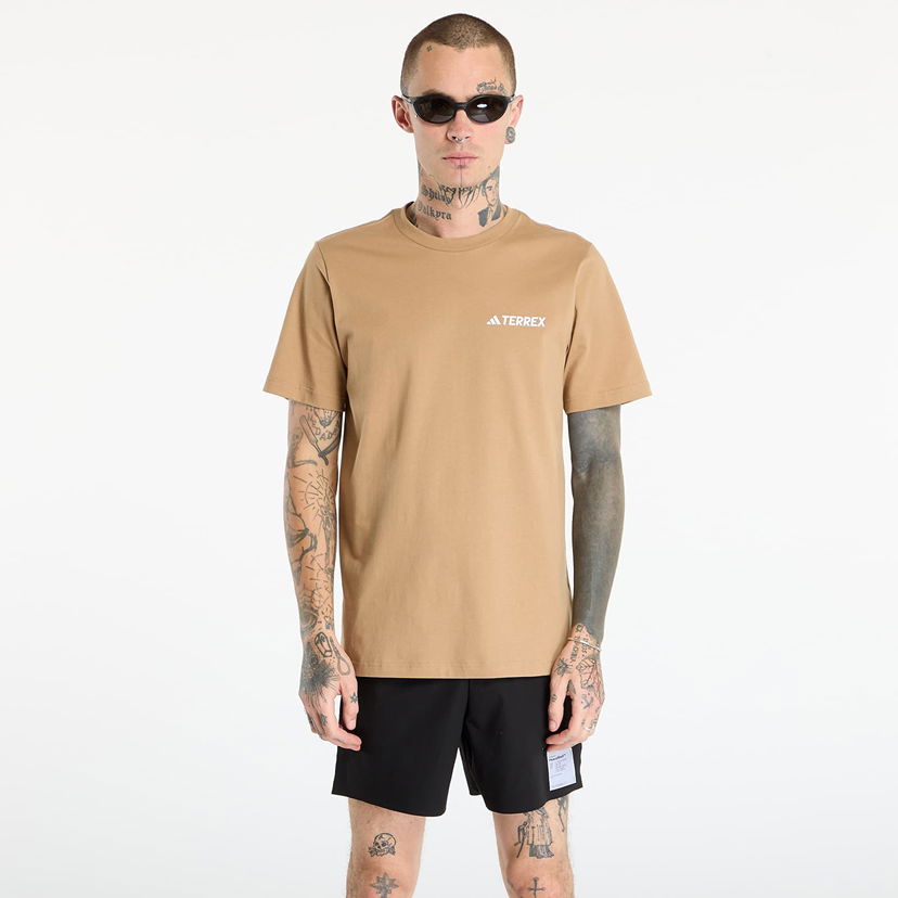 Majica kratkih rukava adidas Performance Terrex Graphic T-Shirt Bež | JX3853