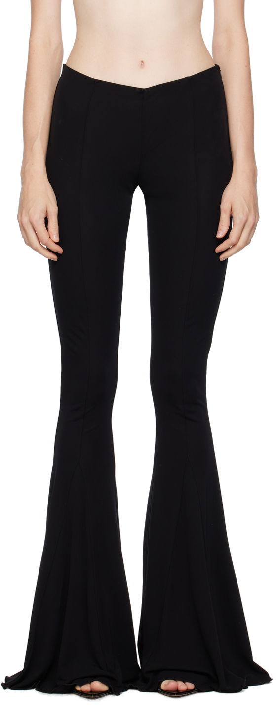 Hlače Blumarine Flared Trousers Crna | P344P010A