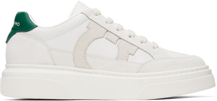 Odjeća FERRAGAMO Ferragamo Gancini Outline Low Cut Bijela | 769881