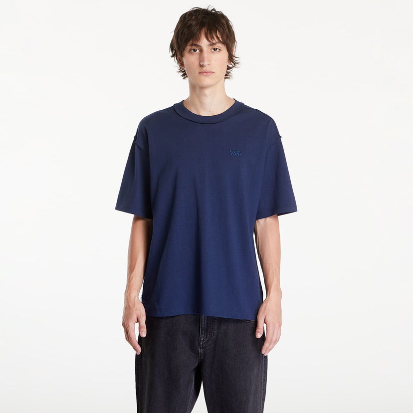 Majica kratkih rukava Vans LX Premium Short Sleeve T-Shirt Dress Blues Tamnoplava | VN000GBYLKZ1