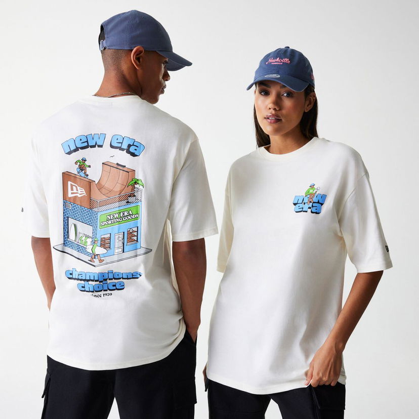 Majica kratkih rukava New Era New Era Store Graphic T-Shirt Bijela | 60684400