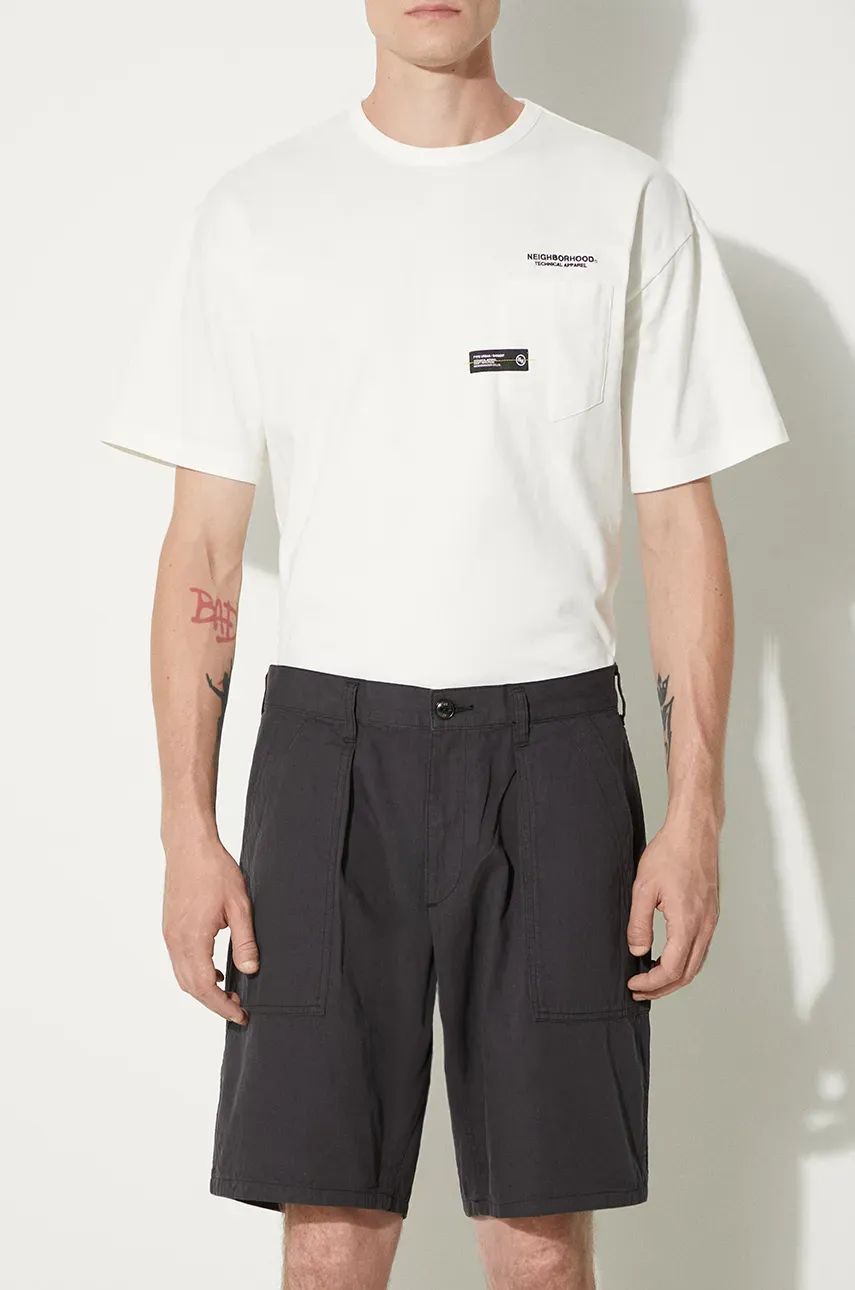 Kratke hlače Neighborhood Baker Short Pants Crna | 241AQNH.PTM02, 0
