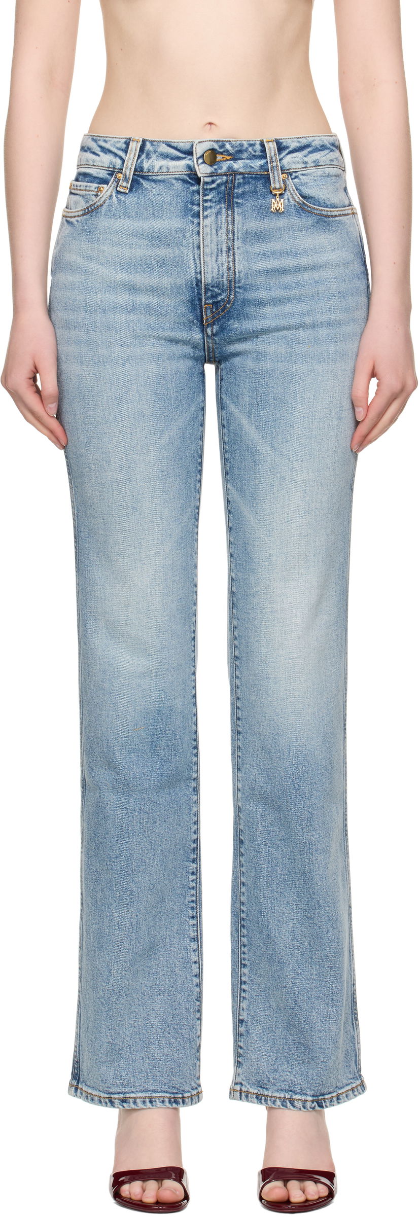 Jeans AMIRI AMIRI Slim Fit Jeans Plava | AWDNSM1003