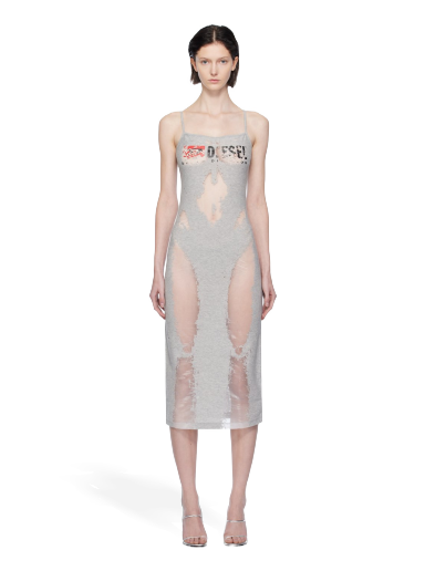 Haljina Diesel D-Hoper-Devo Midi Dress Siva | A12109 0SHAY