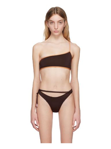 Kupaći kostimi Jacquemus Le Raphia 'Le Haut De Maillot Maio' Bikini Top Smeđa | 23E231SW026-2133