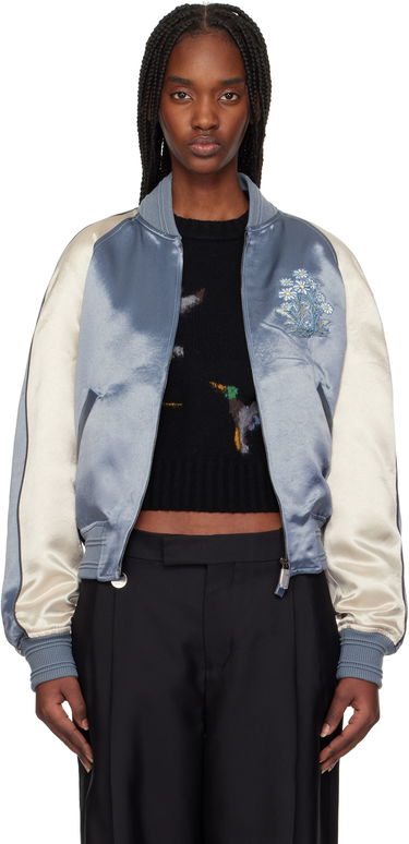 Bomber jakna Burberry Burberry EKD Satin Bomber Jacket Plava | 8101089, 0