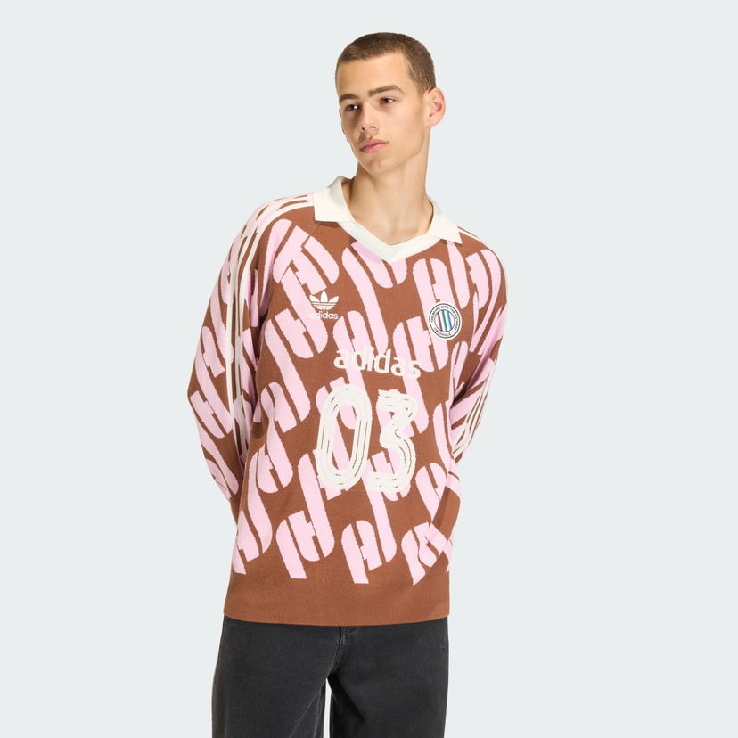 Dres adidas Performance Adicolor Blokecore Knit Jersey Smeđa | KQ5084