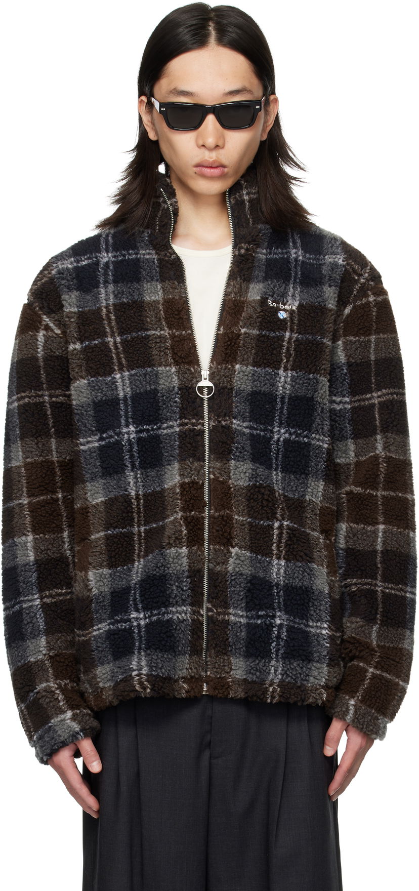 Jakna Barbour Barbour Tartan Sherpa Fleece Jacket Smeđa | MFL0187TN38