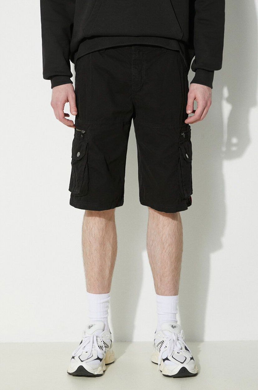 Cargo hlače Alpha Industries Cargo Shorts Crna | 136250