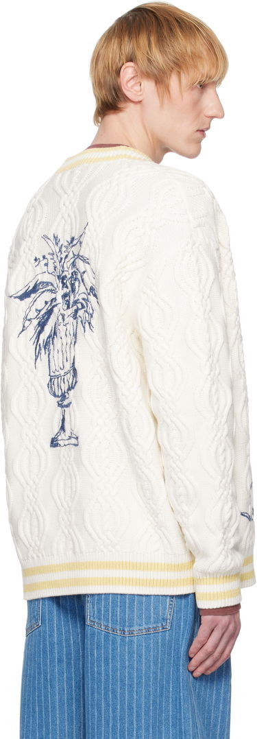 Džemper Drôle de Monsieur Drôle De Monsieur Médicis Knit Cardigan Bijela | G-CA142-WO023-CM, 2