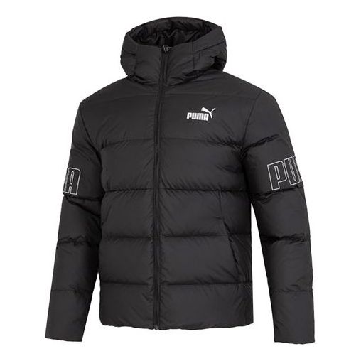 Pernata jakna Puma Power Hooded Down Puffer Jacket Crna | 676032-01