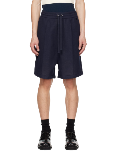 Kratke hlače AMI Pinched Seam Shorts Tamnoplava | HSO615.750