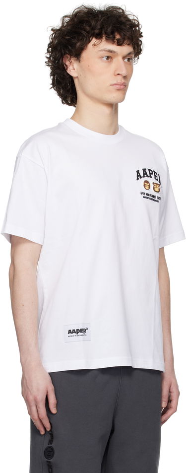 Majica kratkih rukava AAPE by A Bathing Ape AAPE By A Bathing Ape 'AAPER' Logo Short Sleeve T-Shirt Bijela | AAPTEM1611XXNWHX, 1