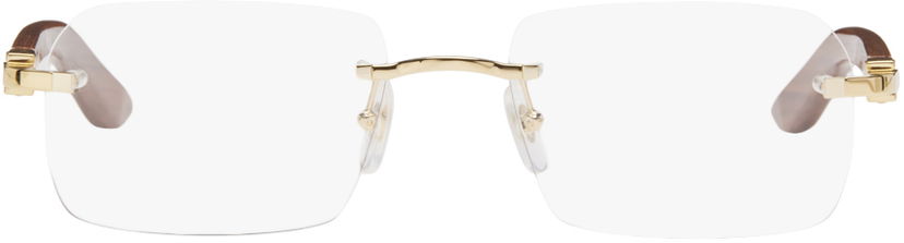 Sunčane naočale Cartier Rectangular Glasses Bež | CT0453O-004