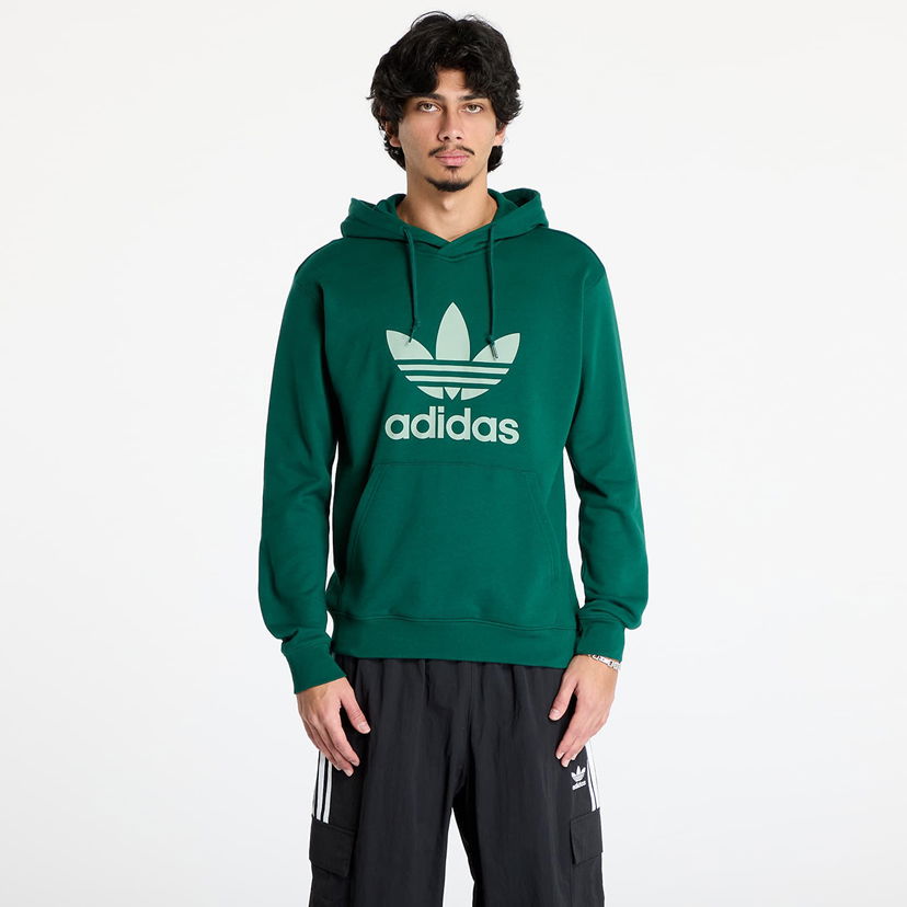Dukserice adidas Originals Classics Trefoil Hoodie Sweatshirt Zelena | JN7011