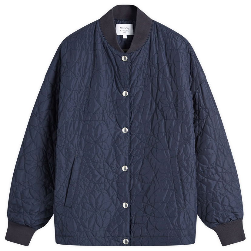 Košulja MAISON KITSUNÉ Quilted Shirt Large Tamnoplava | NW02103WQ4036-P480