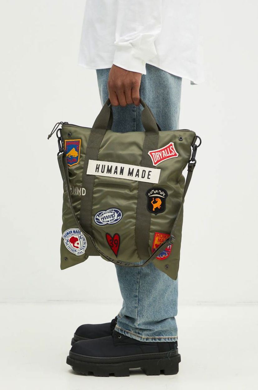 Tote bag Human Made Human Made Helmet Bag Zelena | HM28GD020