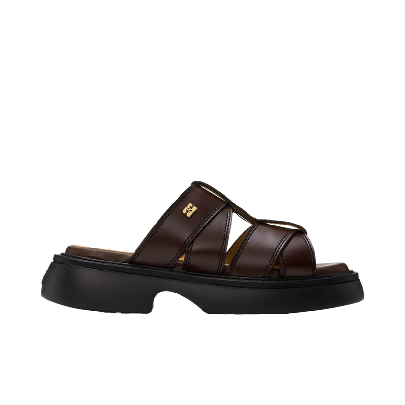 Tenisice i cipele GANNI Mule Platform Sandals Smeđa | S2624