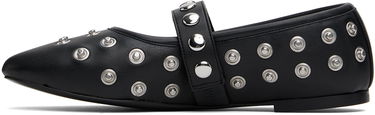 Tenisice i cipele Stella McCartney Stella McCartney Ryder Popper-Studded Ballerina Flats Crna | 810473W1IL0, 2
