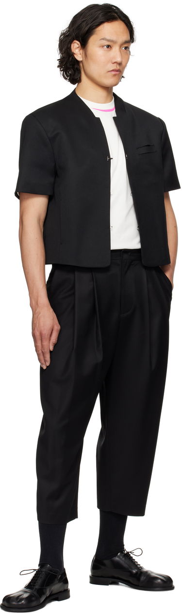 Hlače ADER ERROR ADER error Sig; Tag 01 Cropped Pleated Trousers Crna | BO42FYSA0101BK, 3