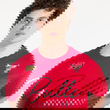 Majica kratkih rukava Mitchell & Ness Mitchell & Ness NBA Bulls Training Day Premium Vintage Logo Tee Crvena | FC9288-CBUSCAR, 1