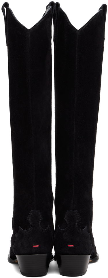 Odjeća Aeyde Aeyde Aruna Suede Cowboy Tall Boots Crna | A11-KB-ARUP40CH-223-800-022, 1