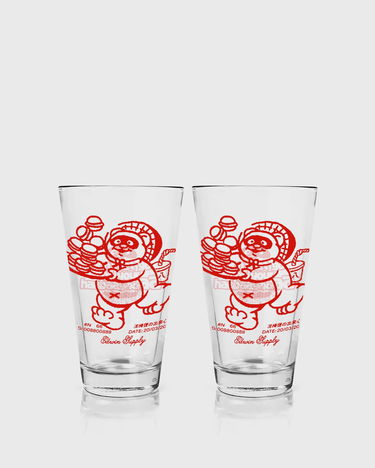Home decor EDWIN Edwin Supply Tanuki Graphic Cola Glasses - Pack of 2 Crvena | I035937-H400, 0
