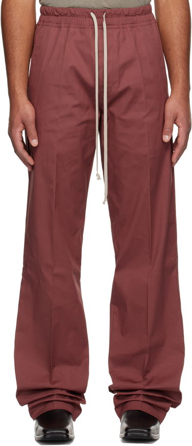 Hlače Rick Owens Concordians Dietrich Drawstring Trousers Tamnocrvena | RU02E1378 TE, 0
