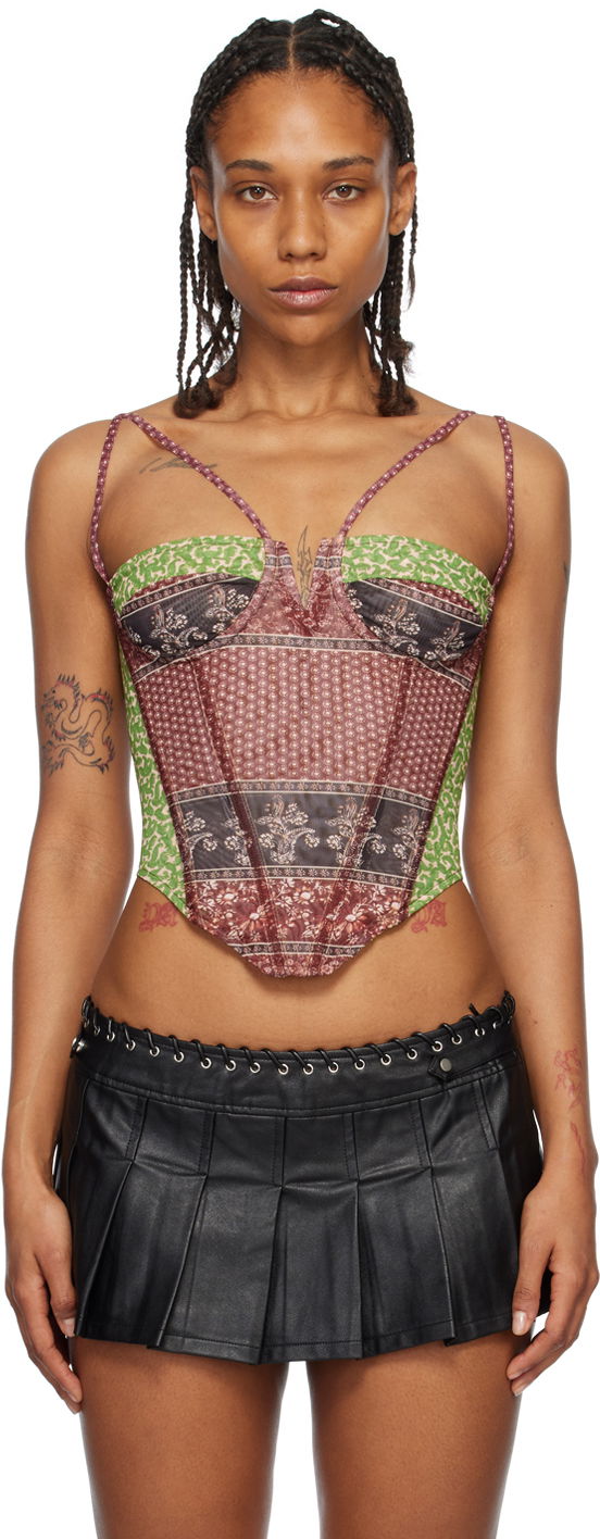 Grudnjak Miaou Miaou Aphex Print Corset Višebojno | 7046PM1PNP