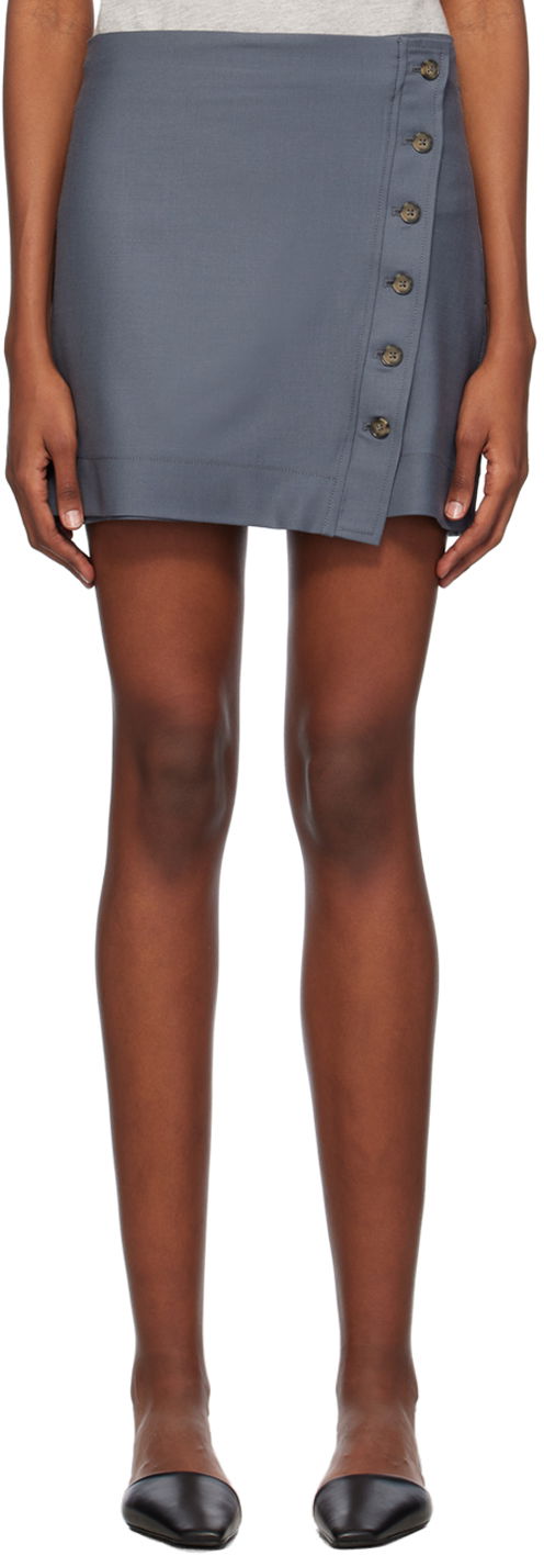Suknja Loulou de Saison Loulou de Saison Mahaz Miniskirt Siva | MAHAZ