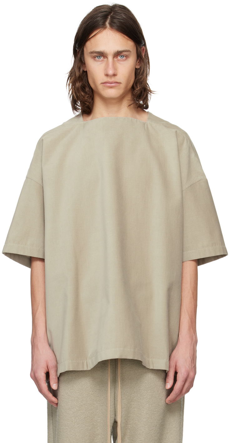 Majica kratkih rukava Fear of God Green Square Neck T-Shirt Zelena | FG850-203COR