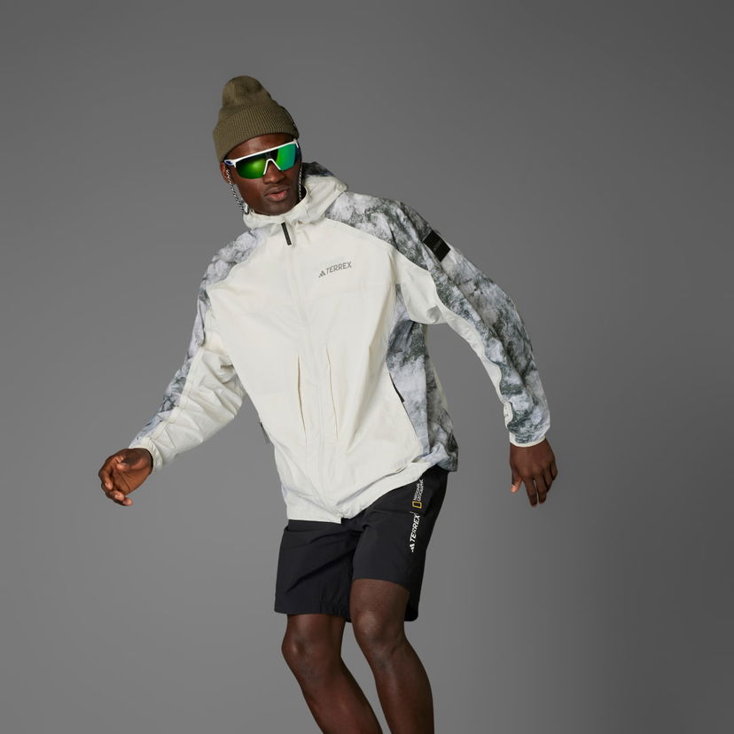 Vjetrovka adidas Performance adidas National Geographic WIND.RDY Jacket Bijela | JD5838