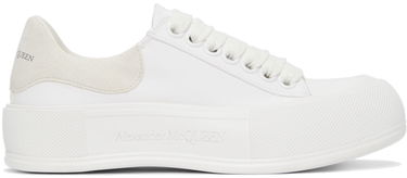 Tenisice i cipele Alexander McQueen Deck Lace Plimsoll Sneakers Bijela | 654593W4MV7, 0