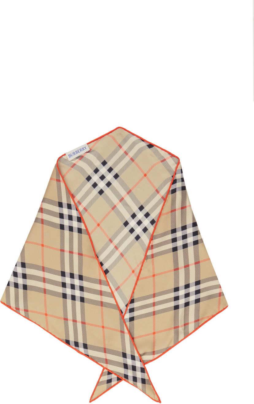 Šal Burberry Diamond Silk Scarf Bež | 8101852