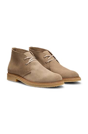 Odjeća BOSS Suede Desert Boots Bež | 50548077