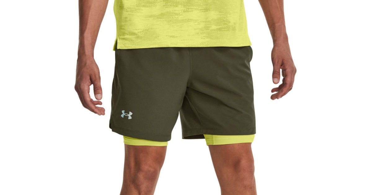 Kratke hlače Under Armour Launch 7'' 2v1 Zelena | 1361497-390, 1