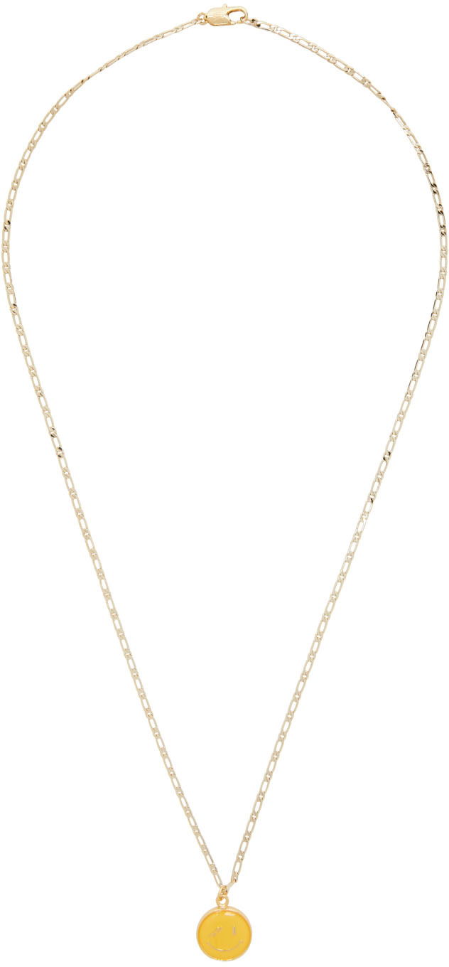 Ogrlica We11done Necklace With Yellow Pendant Metalik | WD-AN0-21-019-U-GD
