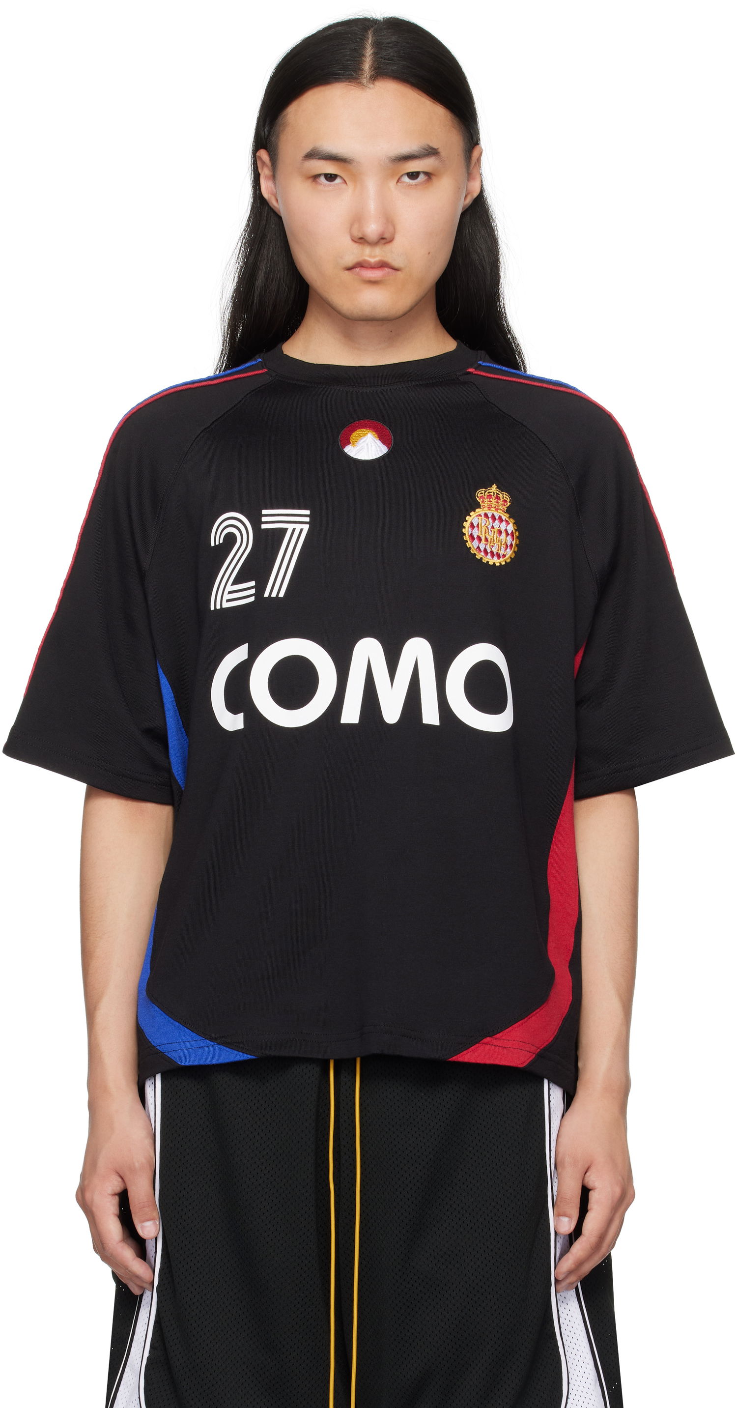 Majica kratkih rukava Rhude Rhude ''Rhude 27'' Football T-Shirt Crna | RHSS25TT03230, 0