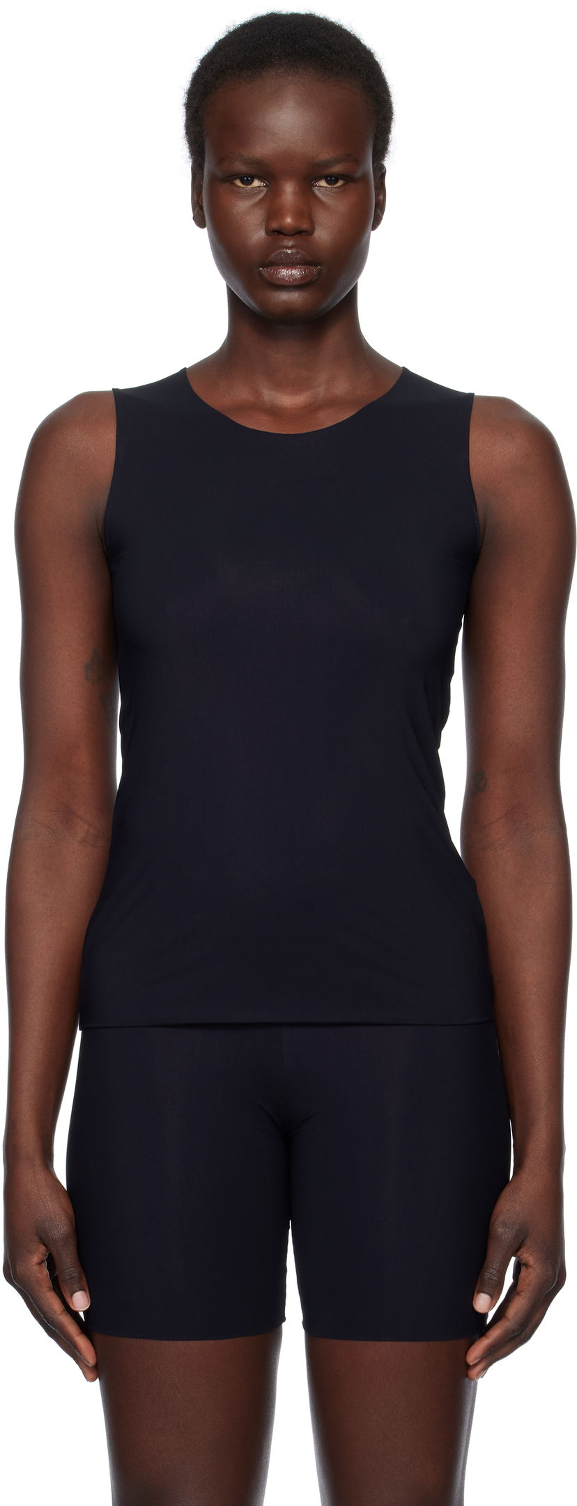Majica bez rukava Jil Sander Jil Sander Nylon Tank Top Crna | J01NC0016_J70026