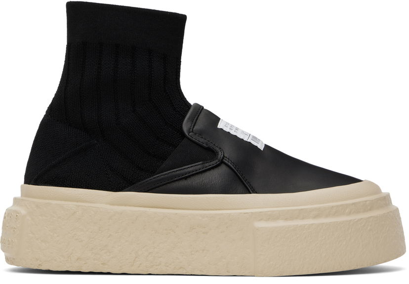 Tenisice i cipele Maison Margiela MM6 Maison Margiela Knit Sock Platform Crna | S59WS0232 P8087