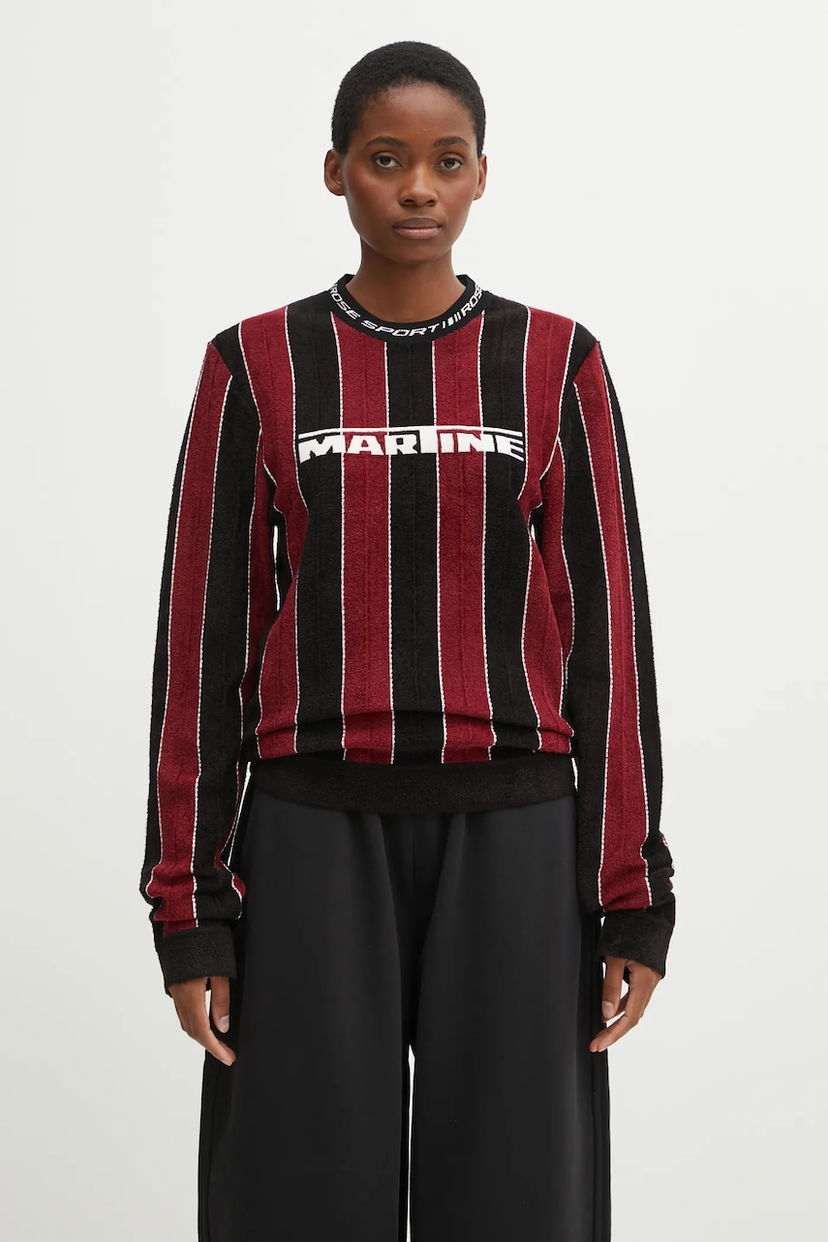 Džemper Martine Rose Martine Rose Sporty Logo Crew Striped Long-Sleeve Sweater Višebojno | 982YA20027