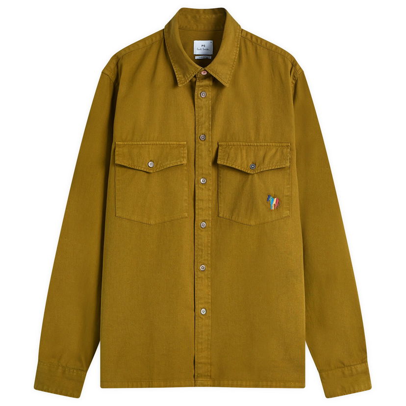 Košulja Paul Smith Paul Smith Two-Pocket Zebra Shirt, Size Large Smeđa | M2R-647X-P21452-36A