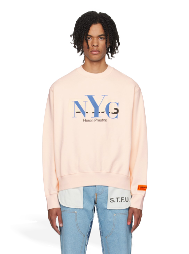 Dukserice HERON PRESTON 'NYC' Censored Sweatshirt Ružičasta | HMBA020F23JER0093046